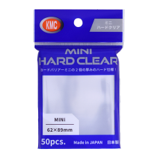 KMC 50入日規厚卡套 - KMC 50 Mini Size card sleeves deck protectors - Mini Hard Clear (62mm×89mm) - 077