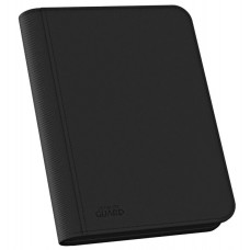 Ultimate Guard Zipfolio XenoSkin 4-Pocket - Black - UGD010351 - 4格類皮革拉鍊卡冊-黑色