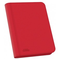 Ultimate Guard Zipfolio XenoSkin 4-Pocket - Red - UGD010355 4格類皮革拉鍊卡冊-紅色