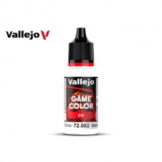 Acrylicos Vallejo - 遊戲色彩 Game Color - 墨水Ink-72082- 白色墨水 White(6/盒)