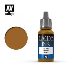 Acrylicos Vallejo - 遊戲色彩 Game Color - 088 - 72092 - 棕色墨水 Brown Ink - 17 ml. (NT 100)(6/盒)