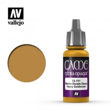 Acrylicos Vallejo - 遊戲色彩 Game Color - 102 - 72151 - 重金棕色（不透明漆） Heavy Goldbrown - 17 ml. (NT 100)(6/盒)