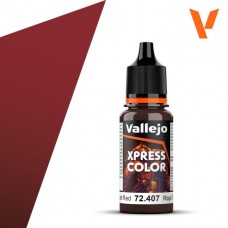 Acrylicos Vallejo - 遊戲色彩 Game Color - 速塗色Xpress Color-72407- 天鵝絨紅色 Velvet Red(6/盒)