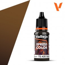Acrylicos Vallejo - 遊戲色彩 Game Color - 速塗色Xpress Color-72420- 荒地棕色 Wasteland Brown(6/盒)