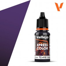 Acrylicos Vallejo - 遊戲色彩 Game Color - 速塗色Xpress Color-72410- 陰沉紫羅蘭色 Gloomy Violet(6/盒)