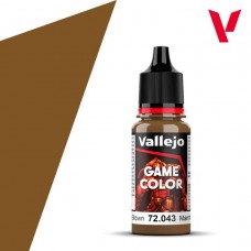 Acrylicos Vallejo - 遊戲色彩 Game Color - 043 - 72043 - 野獸棕色 Beasty Brown - 17 ml. (NT 100)(6/盒)