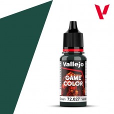 Acrylicos Vallejo - 遊戲色彩 Game Color - 027 - 72027 - 敗血綠色 Scurvy Green - 17 ml. (NT 100)(6/盒)