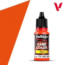 Acrylicos Vallejo - 遊戲色彩 Game Color - 螢光色Fluo-72156- 螢光橙色 Fluorescent Orange(6/盒)