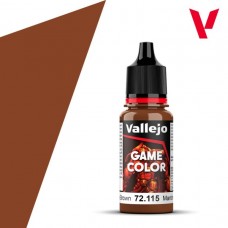 Acrylicos Vallejo - 遊戲色彩 Game Color - 一般色Color-72115- 油漬棕色 Grunge Brown(6/盒)