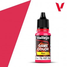Acrylicos Vallejo - 遊戲色彩 Game Color - 螢光色Fluo-72157- 螢光紅色 Fluorescent Red(6/盒)
