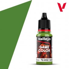 Acrylicos Vallejo - 遊戲色彩 Game Color - 032 - 72032 - 蠍綠色 Scorpy Green - 17 ml. (NT 100)(6/盒)