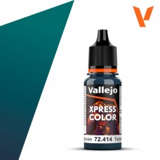 Acrylicos Vallejo - 遊戲色彩 Game Color - 速塗色Xpress Color-72414- 加勒比綠松石色 Caribbean Turquoise(6/盒)