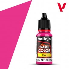 Acrylicos Vallejo - 遊戲色彩 Game Color - 螢光色Fluo-72158- 螢光洋紅色 Fluorescent Magenta(6/盒)