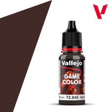 Acrylicos Vallejo - 遊戲色彩 Game Color - 045 - 72045 - 燒焦棕色 Charred Brown - 17 ml. (NT 100)(6/盒)