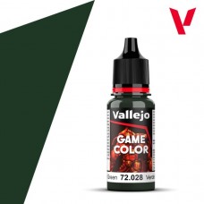 Acrylicos Vallejo - 遊戲色彩 Game Color - 028 - 72028 - 深綠色 Dark Green - 17 ml. (NT 100)(6/盒)