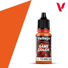 Acrylicos Vallejo - 遊戲色彩 Game Color - 008 - 72008 - 橘火色 Orange Fire - 17 ml. (NT 100)(6/盒)