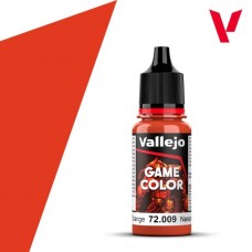 Acrylicos Vallejo - 遊戲色彩 Game Color - 009 - 72009 - 暖橘色 Hot Orange - 17 ml. (NT 100)(6/盒)