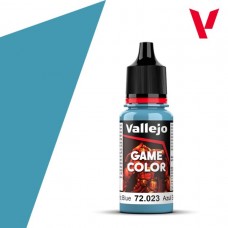 Acrylicos Vallejo - 遊戲色彩 Game Color - 023 - 72023 - 鐵藍色 Electric Blue - 17 ml. (NT 100)(6/盒)