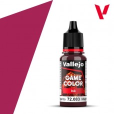 Acrylicos Vallejo - 遊戲色彩 Game Color - 墨水Ink-72083- 洋紅色墨水 Magenta(6/盒)