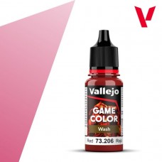 Acrylicos Vallejo - 遊戲色彩 Game Color - 120 - 73206 - 紅色（漬洗漆） Red - 17 ml. (NT 100)(6/盒)