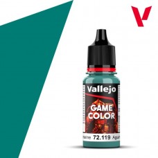 Acrylicos Vallejo - 遊戲色彩 Game Color - 一般色Color-72119- 藍寶石色 Aquamarine(6/盒)