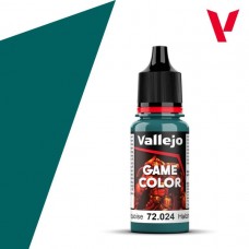 Acrylicos Vallejo - 遊戲色彩 Game Color - 024 - 72024 - 綠松石色 Turquoise - 17 ml. (NT 100)(6/盒)