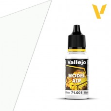 Acrylicos Vallejo - 71001 - 模型噴塗色彩 Model Air - 白色 White - 17 ml.(NT 100)(6/盒)