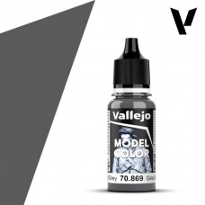 Acrylicos Vallejo - 模型色彩 Model Color - 162 - 70869 - 玄武岩灰色 Basalt Grey - 17 ml. (NT 100)(6/盒)