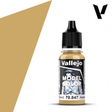 Acrylicos Vallejo - 模型色彩 Model Color - 123 - 70847 - 暗砂色 Dark Sand - 17 ml. (NT 100)(6/盒)