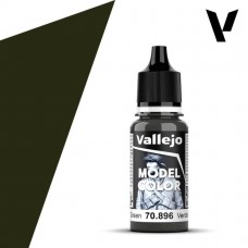 Acrylicos Vallejo - 模型色彩 Model Color - 099 - 70896 - 德國迷彩強化暗綠色 Ger.Cam.Extra Dark Green - 17 ml. (NT 100)(6/盒)
