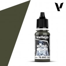 Acrylicos Vallejo - 模型色彩 Model Color - 095 - 70893 - 美國暗綠色 Us Dark Green - 17 ml. (NT 100)(6/盒)