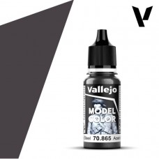 Acrylicos Vallejo - 模型色彩 Model Color - 177 - 70865 - 機油鋼色（金屬色） Oily Steel - 17 ml. (NT 100)(6/盒)