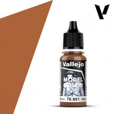 Acrylicos Vallejo - 模型色彩 Model Color - 131 - 70981 - 橘褐色 Orange Brown - 17 ml. (NT 100)(6/盒)