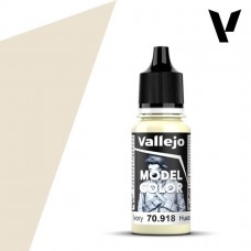 Acrylicos Vallejo - 模型色彩 Model Color - 005 - 70918 - 象牙色 Ivory - 17 ml. （NT 100)(6/盒)