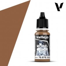 Acrylicos Vallejo - 模型色彩 Model Color - 132 - 70876 - 褐砂色 Brown Sand - 17 ml. (NT 100)(6/盒)
