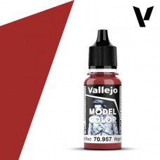 Acrylicos Vallejo - 模型色彩 Model Color - 031 - 70957 - 平光紅色 Flat Red - 17 ml. (NT 100)(6/盒)