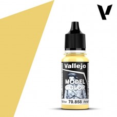 Acrylicos Vallejo - 模型色彩 Model Color - 013 - 70858 - 冰黃色 Ice Yellow - 17 ml. (NT 100)(6/盒)