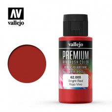 Acrylicos Vallejo - 62005 - 高階色彩 Premium Color - 鮮紅色 Bright Red - 60 ml. (建議售價NT 220)