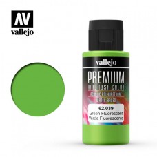 Acrylicos Vallejo - 62039 - 高階色彩 Premium Color - 螢光綠色 Green Fluo - 60 ml. (建議售價NT 230)