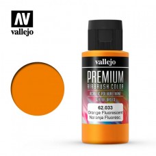 Acrylicos Vallejo - 62033 - 高階色彩 Premium Color - 螢光橘色 Orange Fluo - 60 ml. (建議售價NT 230)