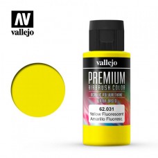 Acrylicos Vallejo - 62031 - 高階色彩 Premium Color - 螢光黃色 Yellow Fluo - 60 ml. (建議售價NT 230)