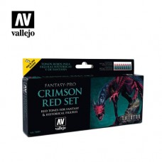 Acrylicos Vallejo -74103 - Pro Nocturna - 鮮紅色套組 Crimson Red Set (8)(NT 810)