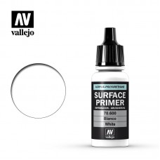 Acrylicos Vallejo - 70600 - 表面底漆 Surface Primer - 白色 White - 17 ml.(NT 130)(6/盒)