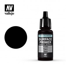 Acrylicos Vallejo - 70602 - 表面底漆 Surface Primer - 黑色 Black - 17 ml.(NT 130)(6/盒)