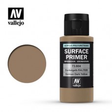 Acrylicos Vallejo - 73604 - 表面底漆 Surface Primer - 德國暗黃色 Ger. Dark Yellow - 60 ml.(NT 240)