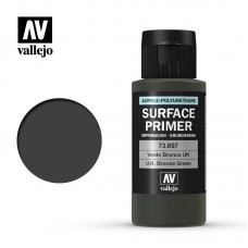 Acrylicos Vallejo - 73607 - 表面底漆 Surface Primer - 青銅綠色 U.K. Bronze Green - 60 ml.(NT 240)