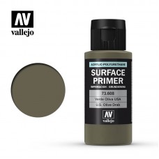 Acrylicos Vallejo - 73608 - 表面底漆 Surface Primer - 橄欖色 U.S. Olive Drab - 60 ml.(NT 240)