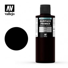 Acrylicos Vallejo - 74602 - 表面底漆 Surface Primer - 黑色 Black(NT 500)