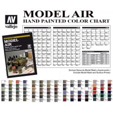 Acrylicos Vallejo - CC989 - 色表-手繪色表：佈景特效 Color Chart - Hand Painted Color Chart: Diorama Effects(NT 1350)