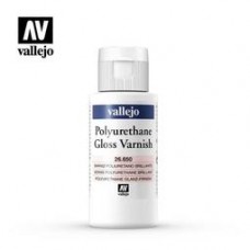 Acrylicos Vallejo - 26650 - 輔助溶劑 Auxiliary - 保護漆 Varnish - 聚氨酯亮光保護漆 Polyurethane Gloss Varnish - 60 ml.(建議售價 NT 170)